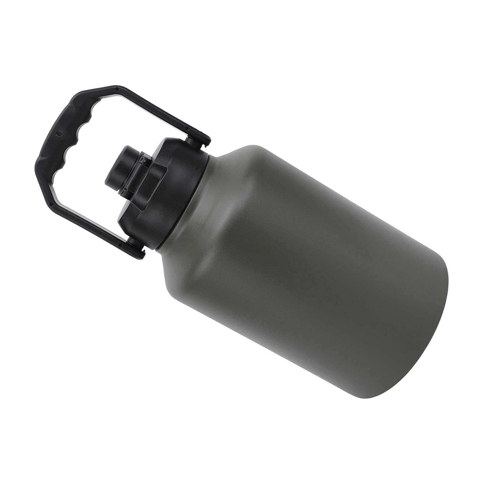 Zerodis Isolierte Flasche, Edelstahl-Flasche mit Breiter Öffnung, 3,8 L, für Eisgetränke Beim Training Im Fitnessstudio (OD Grün)