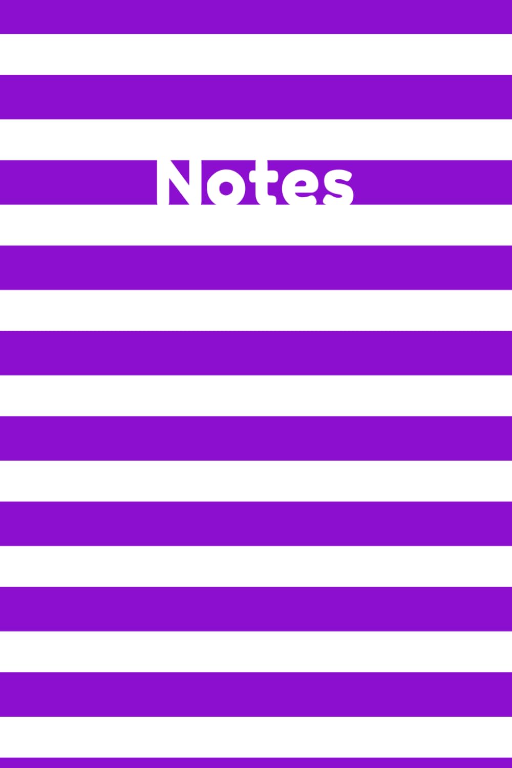 Notes: Electric Purple & White Notebook Journal