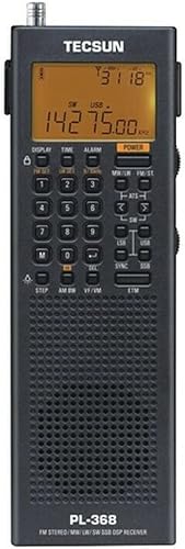 Tecsun Digital PL368 Radio de banda mundial AMFMLWSW con receptor de banda lateral único (negro)