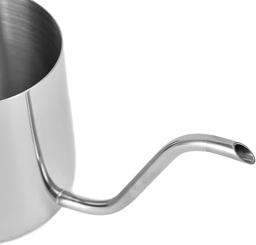 Miniatura 9 de Hervidor de café para verter sobre el café, cafetera larga y estrecha, boquilla pequeña de cuello de cisne, cafetera de goteo de acero inoxidable