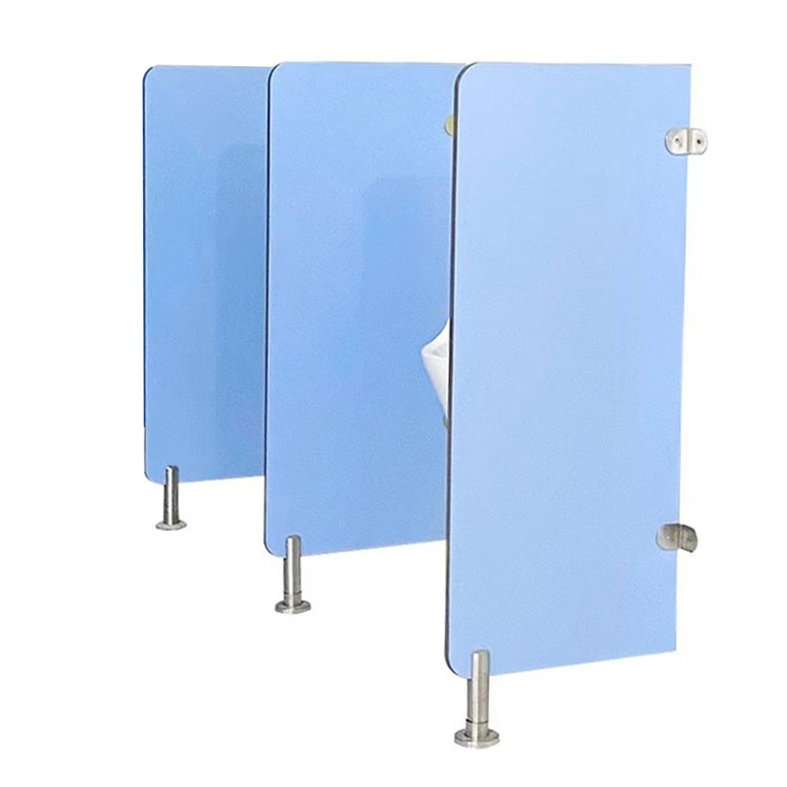 Mampara de privacidad para urinario en panel divisor de madera para negocio