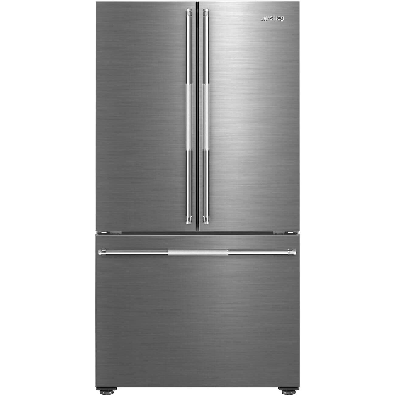 Smeg 36” French Door Refrigerator – Premium Stainless Steel Fridge with Internal Ice & Water Dispenser Technology with Style