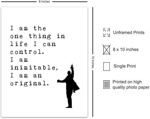 Miniatura 2 de Póster Decoración artística de pared con cita inspiradora Impresión motivacional para decoración del hogar para oficina, sala de estar, guarida