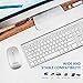Wireless Keyboard and Mouse,FENIFOX Full-Size USB Dual System Switching Double Ergonomic Whisper-Quiet Compatible with PC Desktop Computer macOS Windows -Silver White