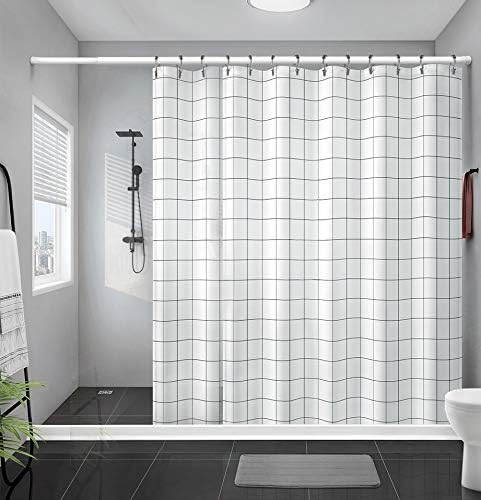 Miniatura 7 de Goowin Ganchos para cortina de ducha, 12 anillos de cortina de ducha, cepillo de acero inoxidable, níquel para cortina de ducha, anillos a prueba de