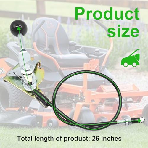 remolean 064-8057-00 Brake Cable Compatible with Bad Boy MZ Magnum Lawn Mowers Series, Lawn Mower Brake Cable - Thumbnail 7