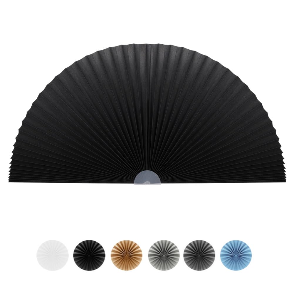 Arch Window Shade Radius 18 inch Half Circle Arched Non-Woven Stick on Cut to Size self Adhesive Light Filtering Half Moon Round Window Covering