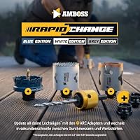 Lochsägen Set 7-tlg. HM Hartmetall Amboss Werkzeuge Grey Edition 20–83 mm – präzise für Holz, Gipskarton & Platten – Easy Eject, 5× schneller als Bi-Metall, langlebig nachschleifbar – Ansicht 9
