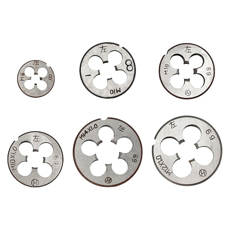 Matrices de roscado métrico para Mano Izquierda, Herramientas de Corte de roscas para Herramientas manuales de metalurgia, M8x1.25
