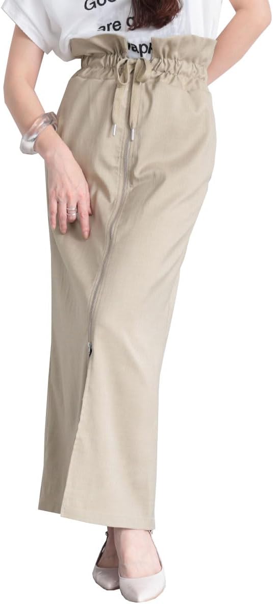 はるこ＊＊ かぐれ スカラップ刺繍 ギャザー ロングスカート