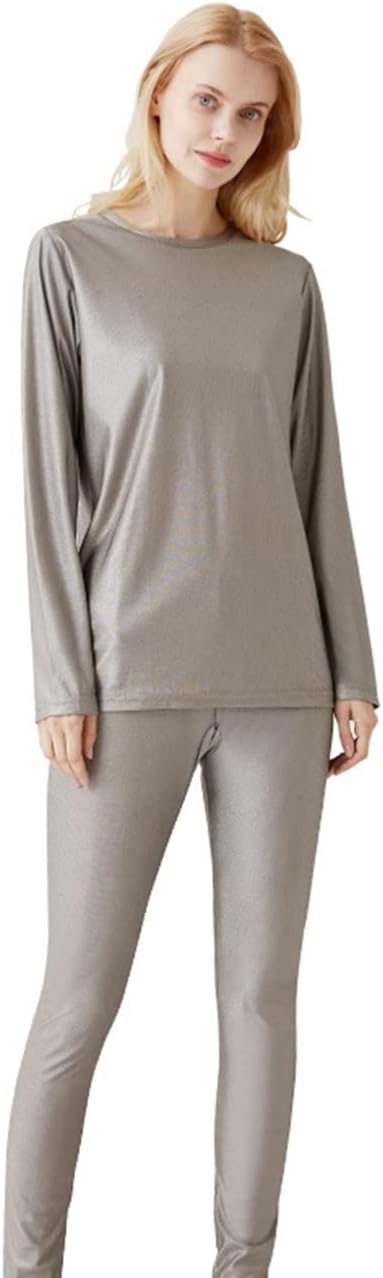 Faraday Clothing Close-Fitting Underwear Maternity Protection Shield Silver Fiber Tanks Sets,Sets,XL