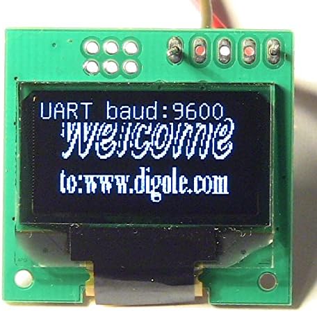 Digole 0.96" Serial: UART/I2C/SPI 128x64 OLED Module White CN (DS12864OLED-2W)