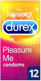 Durex Pleasure Me Ribbed and Dotted Condoms (Pack of 12)