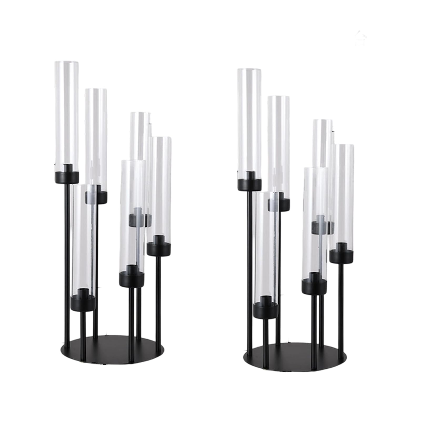 TQUXNGA Of 2 Secure Wide Bottom Acrylic and Iron Stands with Enhanced Stability for Garden Parties or Terrace Gatherings Safe