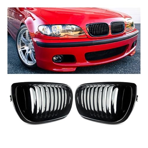 Parrilla parachoques delantero negro brillante: Rejilla frontal para Serie 3 E46 320i 325i 5