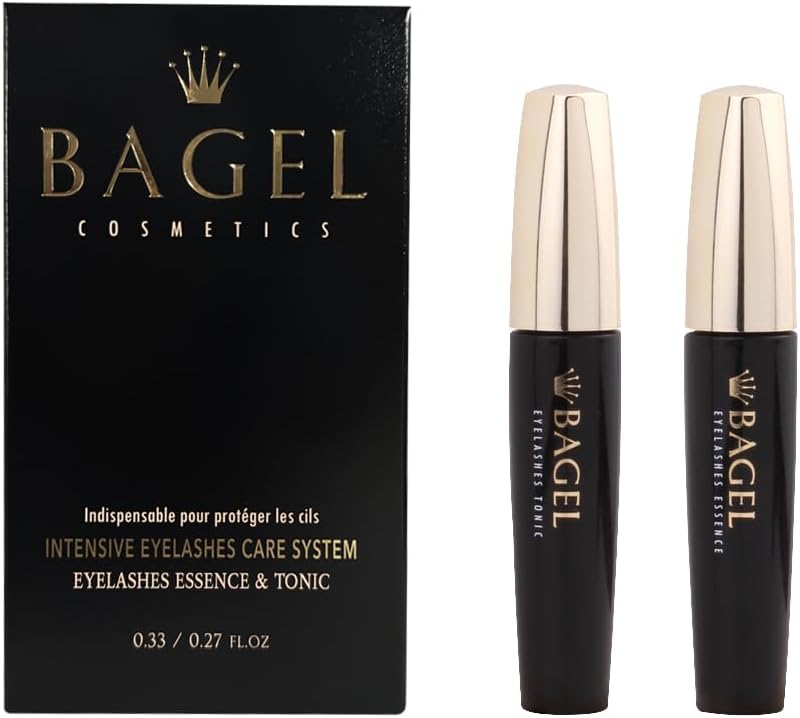 BAGEL Korean Premium Eyelash Growth Serum Tonic 8ml + Essence 10ml Set