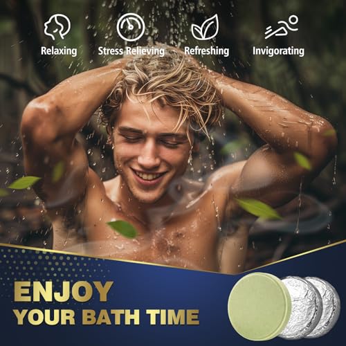 Aromatherapy Shower Steamers for Men - 8 Pack Gift Set - Image 3