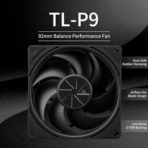 Image of Thermalright TL-P9 CPU Fan PC Case Fan Quiet 4PIN PWM Computer Fan, 9225 Specifications Silent Cooler Fan, 2200RPM Speed, Desktop CPU Cooling Fan(TL-P9)