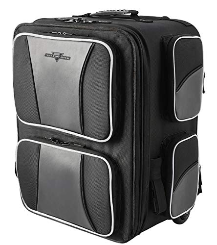 Nelson-Rigg NR-200 Route 1 Highway Roller Backrest Rack Bag, Black Grey, one_Size