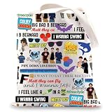 MYSOMY Canal Videos Fans Tote Bag Team Naranja Púrpura Azul Regalos Top Tres Quesos Regalos, Wanna Swing Uk1, INCH, Wanna Swing UK1, INCH