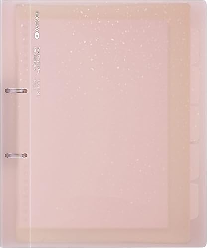 Kokuyo Me - Carpeta de hojas sueltas de 2 anillas, B5, hasta 100 hojas, rosa topo, importación de Japón (KME-TRBPP358MV)