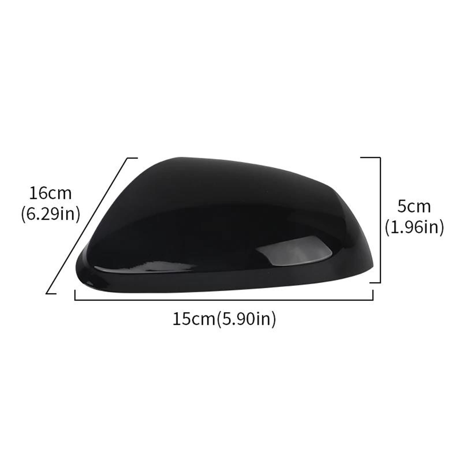 Esterno Calotta Specchietto Retrovisore Auto Per Hyundai I10 2014-2017 Nero Lucido/Bianco Primerizzato Calotta Copri Sinistro E Destro Copertura Specchietto(Primed white Left)