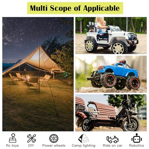 KOEZEOI 2 pacotes de adaptador de rodas elétricas para Ryobi 18V adaptador de bateria Power Wheels k