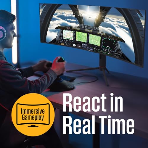 Image of Westinghouse 49 Inch Curved Ultrawide Gaming Monitor, 120Hz, AMD FreeSync, Low Motion Blur, for PC Games with Built in Speakers, DisplayPort,HDMI