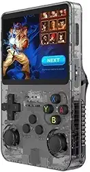 Game Portátil R36s Tela IPS 3.5 64GB 15 Mil jogos (Cinza)
