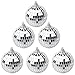 Suaywo 6 Pièces Argent Boule à Facettes Disco Miroir Boule Disco, Disco Ball pour Disco Fever Années 70, Décoration à Suspendre, Boule Pailletée, pour Fête, Carnaval