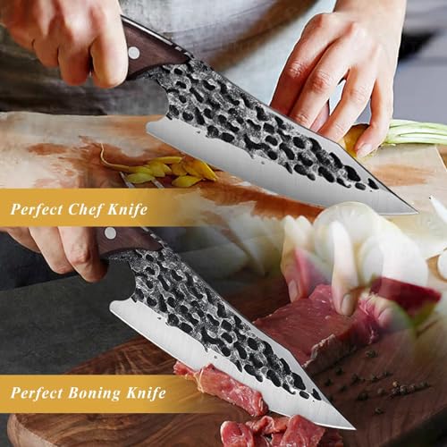 DRAGON RIOT Kochmesser profi Messer mit Scheide, Wikinger Küchenmesser – Ansicht 5