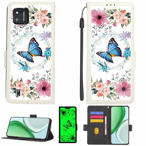 Kinetijy Case Compatible for Orpyx SI OrpyxSI OSIDDV1 Phone Case Flip Cover [with Tempered Glass Screen Protector][RFID Blocking][Luminous Effect] LPT-LHD