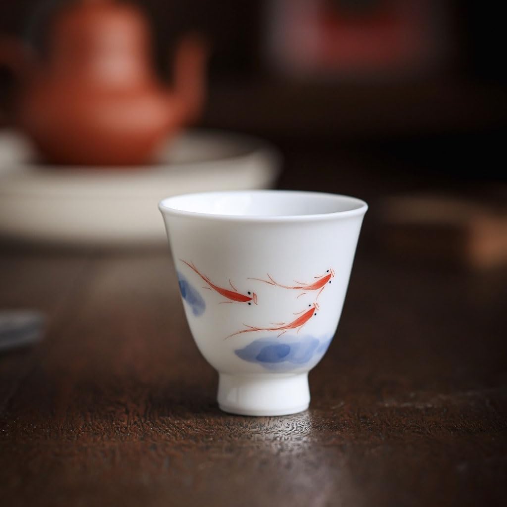 GSOUL Kungfu Tea cup Afternoon Tea Kung Fu Set Cups Hand-painted Ceramic Brewing Personal Host For Drinking Small Tea Cups