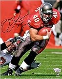 Mike Alstott Tampa Bay Buccaneers Autographed 8' x 10' Running Photograph - Autographed NFL Photos