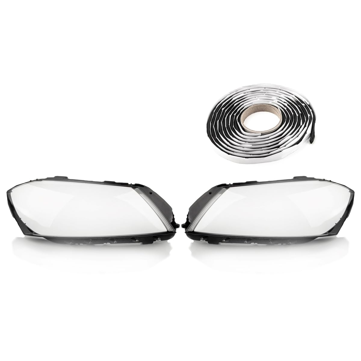LST 2x Scheinwerferglas Streuscheibe Halogen Xenon links rechts Set kompatibel mit VW Passat B7 362 365 Limousine Alltrack Variant 2010-2014