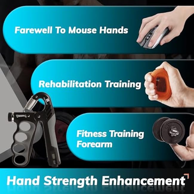 Grip Strength Trainer, Adjustable Resistance 11-220 Ibs Forearm Strengthener,Hand Grip Strengthener With Digital Counter,Improve Wrist Strength,Hand Recovery Exercises