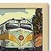 Grand Canyon Railway Diesel Train Professionally Framed Wall Decor from Travel Artwork by Artist Paul A. Lanquist Framed Art Size: 14