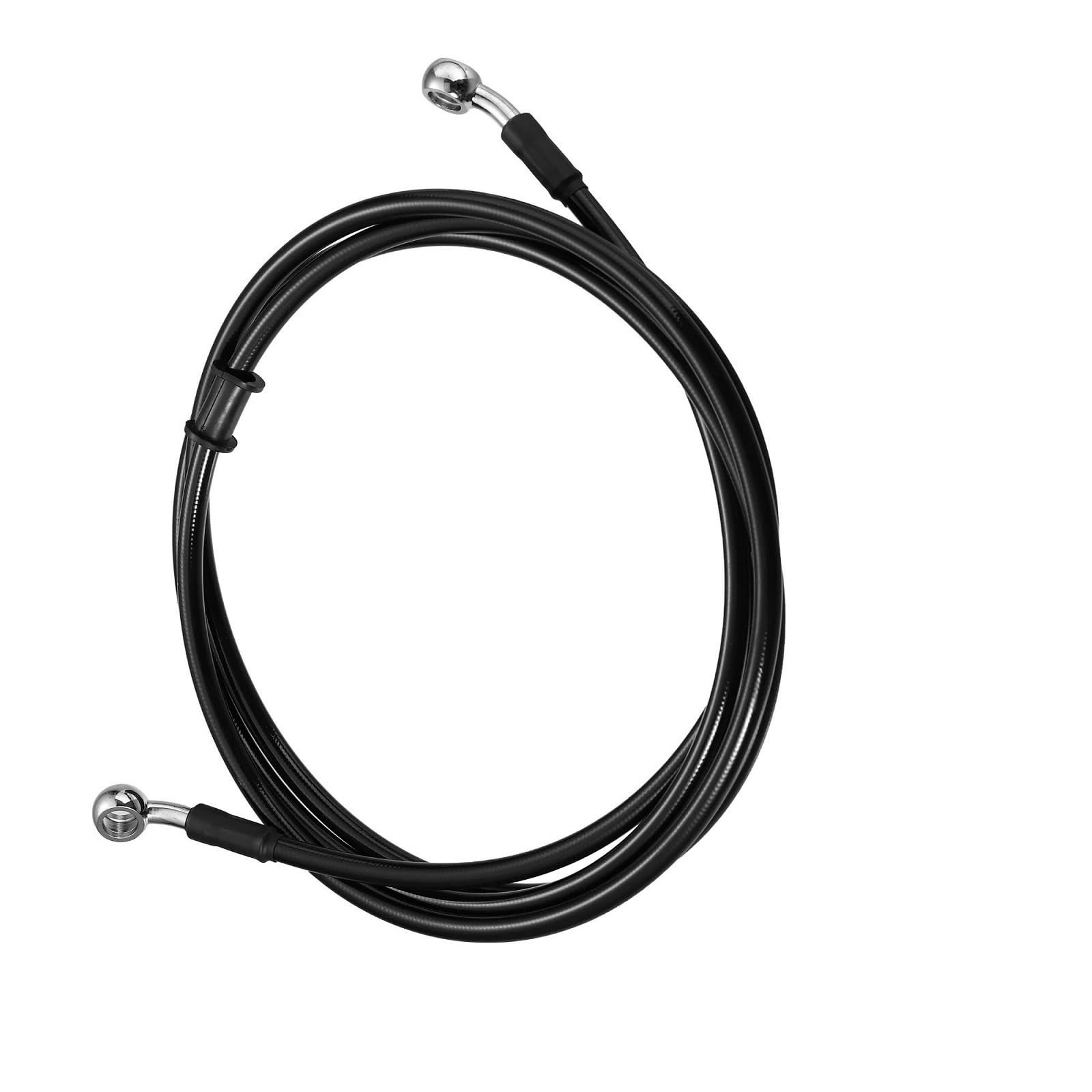 Ksxzw Black- Silver Motorbike Part Motorcycle Accessories 220Cm Motorbike Brake Clutch Hose Pipe Oil Black