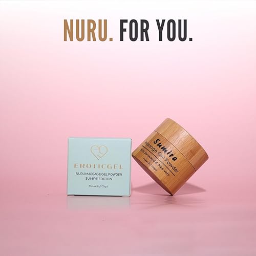 Miniatura 7 de Gel de masaje japonés Nuru en polvo de 1.41 oz Formulado con aloe vera natural y algas marinas Hecho en Japón Sin parabenos y glicerina Sin