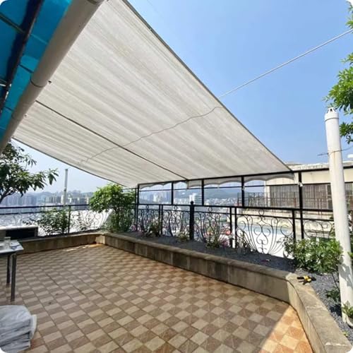 Tela de sombra para patio e invernadero transpirable blanca de 2x3m 5