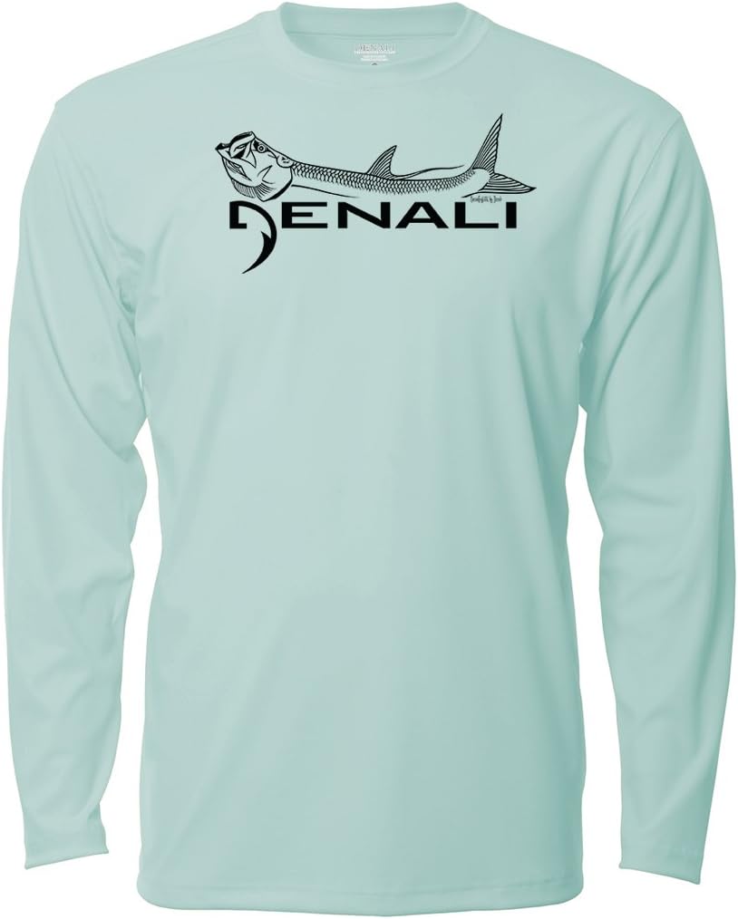Denali Men's Tarpon Logo Tournament Teaser UPF 50+ Long Sleeve T-Shirt, UV Protection, Quick Dry Fisherman's Shirt