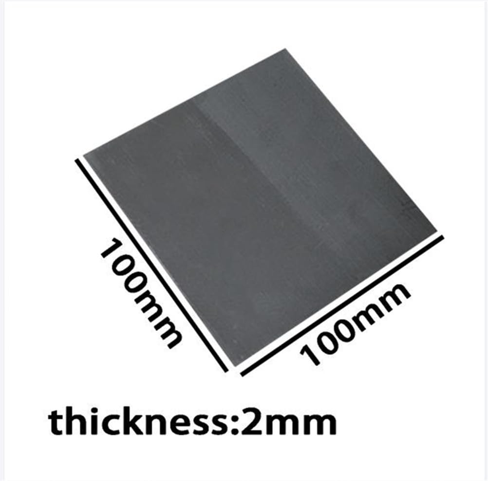 Płyta z folii grafitowej o wysokiej czystości do przewodzącego rozpraszania ciepła - 100 mm x 100 mm x 2 mm do 9 mm, 1 szt.(Thickness 2mm)