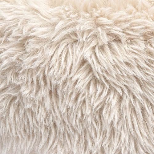Tov Furniture Carmel Natural Vegan Shearling Accent Chair by TOV Furniture - Image 6