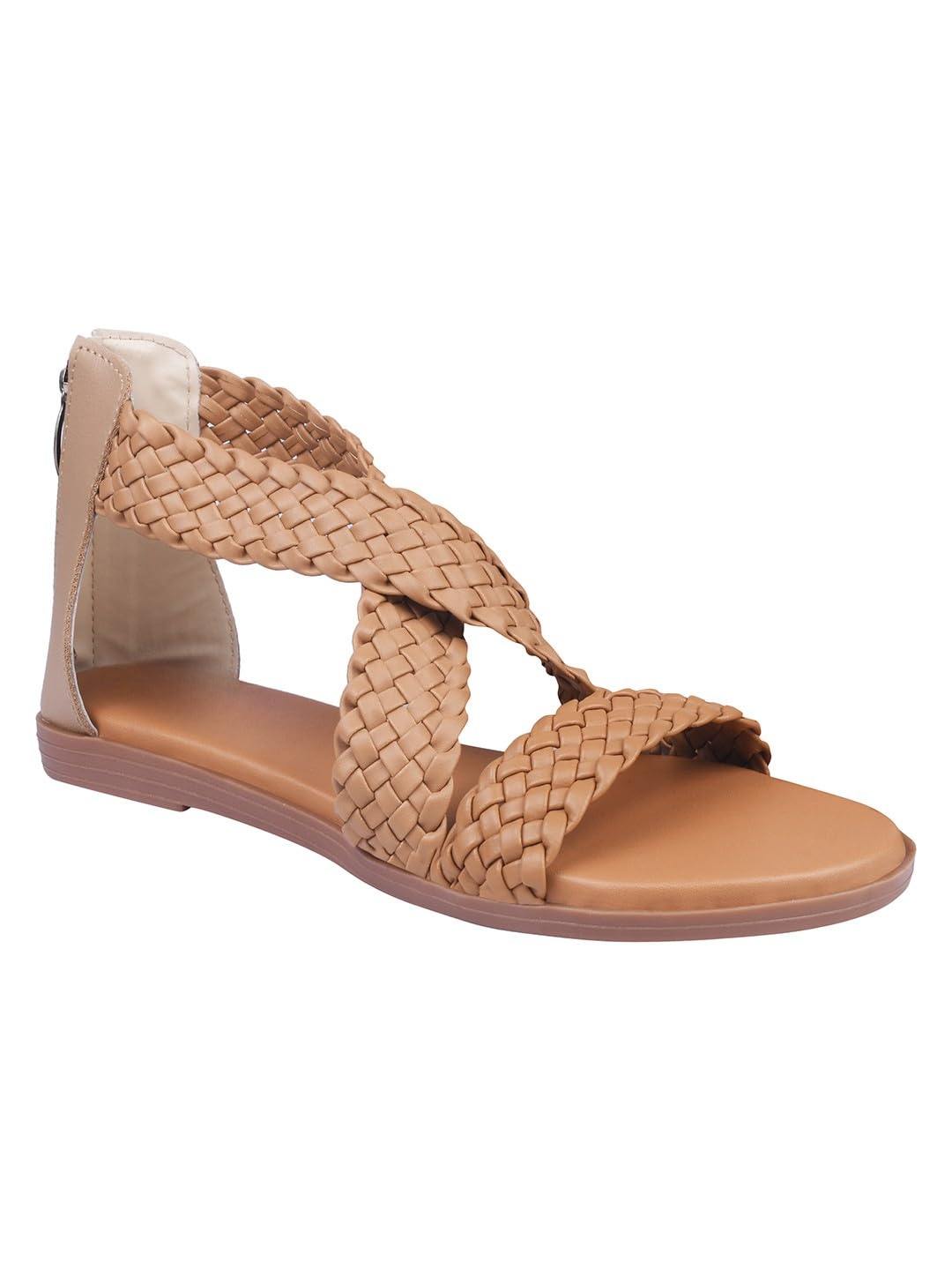 Women’s Flat Sandals – Open Toe Slip-On Summer Flats with Lightweight & Comfortable Beach Flats-image-17