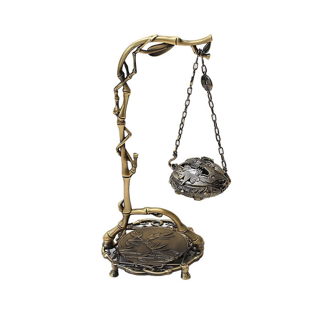 Basxdrfxz A Incense Holder Base Incense Burner Copper Hanging Bedroom Living Room Office Coil Ball Ornaments
