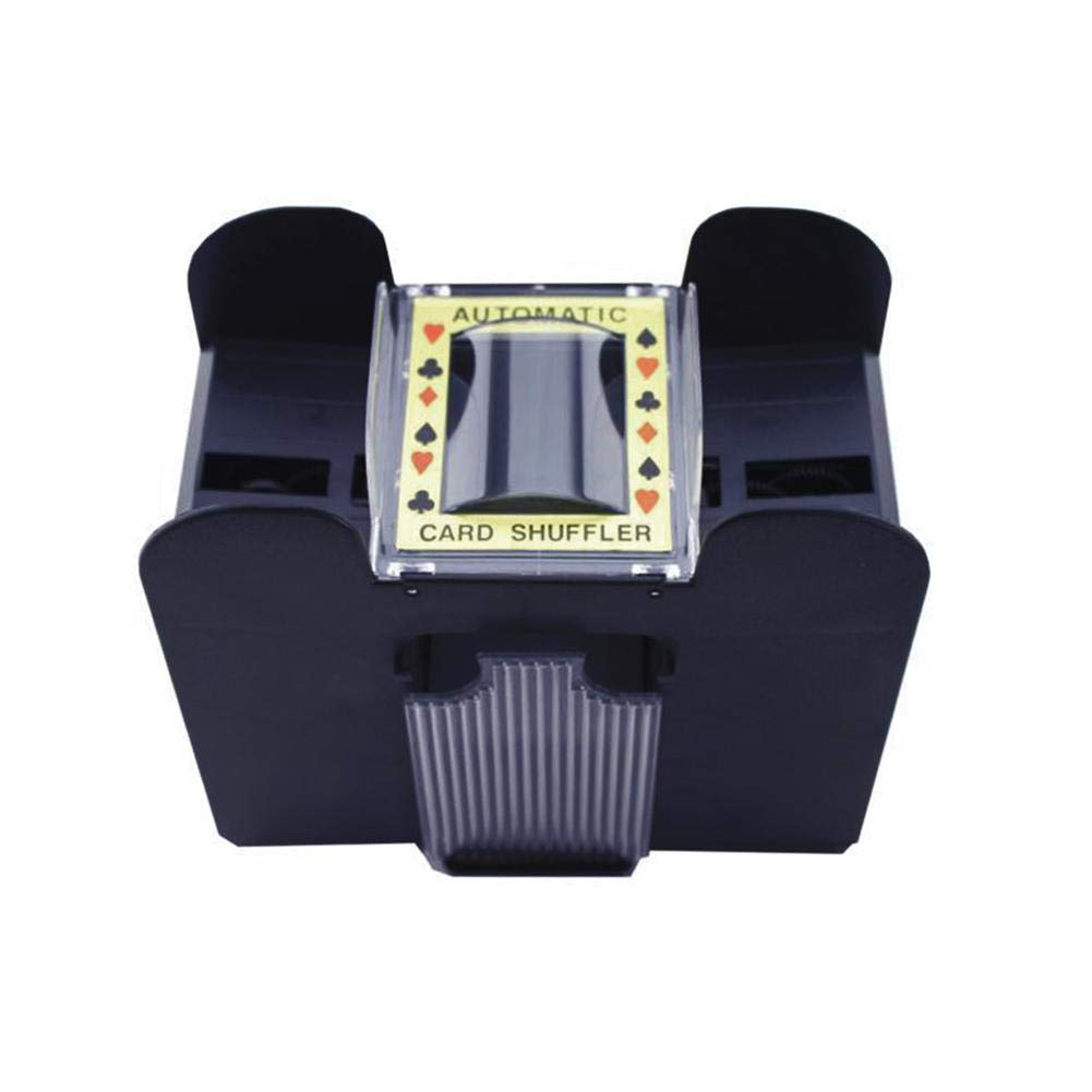 settencas Poker Card Automatic Card Shuffler Six Decks of Cards Shuffle in Seconds Electric Board Game Card Shuffler