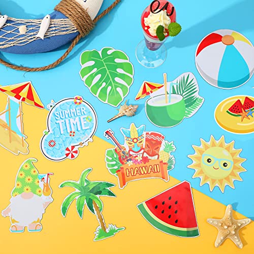 30 Pcs Cruise Door Decorations Magnetic, Marforever Summer Beach Magnets Refrigerator Car Magnets Decoration Tropical Hawaiian Magnetic Decals For Carnival Fridge Door Home Kitchen Party Supplies #TOP6