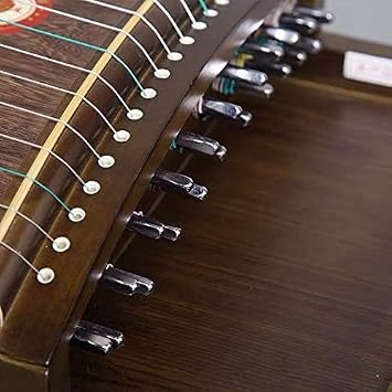 LANDTOM Longfeng 8813 Nanmu Plain Color Professional Paulownia Guzheng for Adults/Beginners