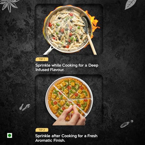 Image of Pushp Pizza Oregano 500g Pouch | Italian Oregano Seasoning | Pizza & Pasta Herb Mix | Oregano Flakes for Pizza, Garlic Bread, Sweet Corn & Snacks | Multipurpose Italian Seasoning