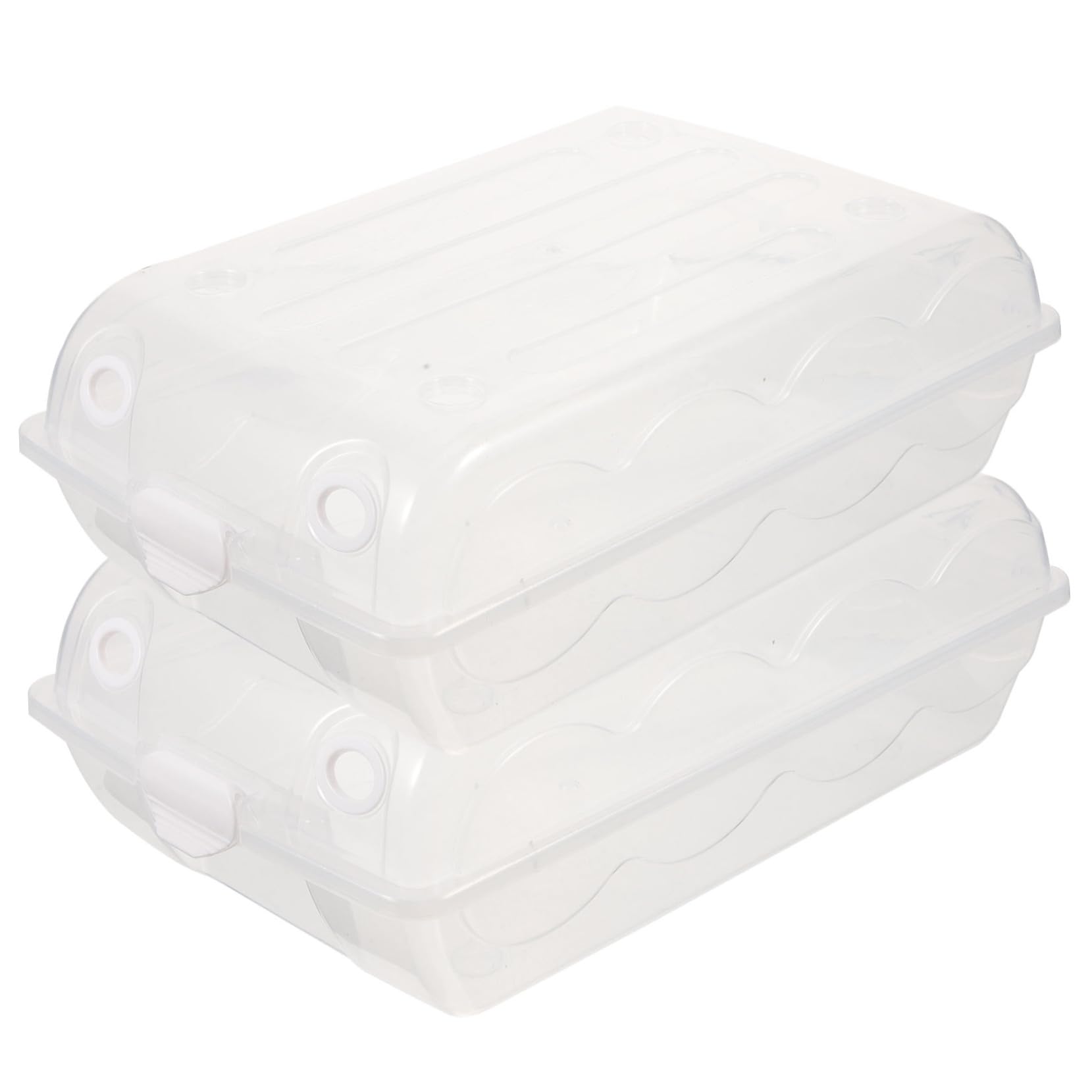 IMIKEYA Caja de Zapatos de Plástico 2 Piezas PP Gruesa Transparente